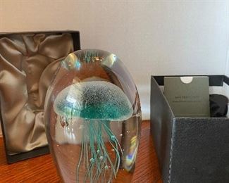 #43 - $36 Glass paperweight the Wonder of the Sea, purchased in San Fransisco at the Dynasty Gallery, Original box. 
