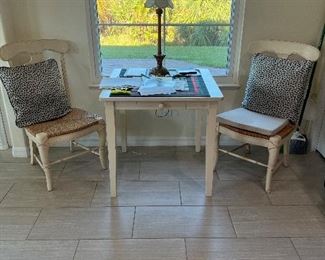 Small table with 6 chairs