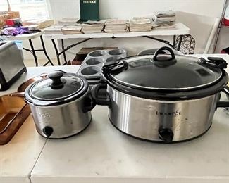 Slow cooker, pots and pans