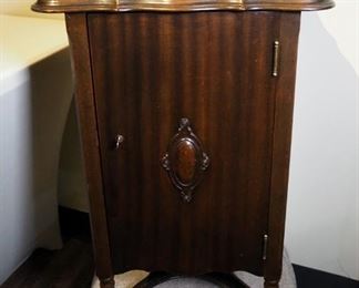 Camouflaged Wood Morphine Cabinet, Early 1920s, 28.25" x 18", Inside Measures 13" x 6"