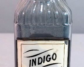 Reverse Glass Label Apothecary Bottles With Stoppers, 9" Tall, Qty 4, Including, Myristic.Pv, Nux Vom, Indigo, And I Pecacuan