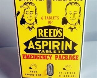 Reeds Aspirin Tablets Metal Vending Machine,14.5" Tall