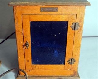 Antique Scientific Supply Medical Cabinet Apothecary Sterilizer Case, Chicago Surgical And Electrical Co., 13.5" x 11.5" x 11.5"