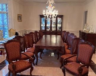 12 Chair dining table /set