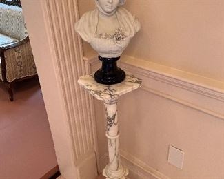 Marble pedestal