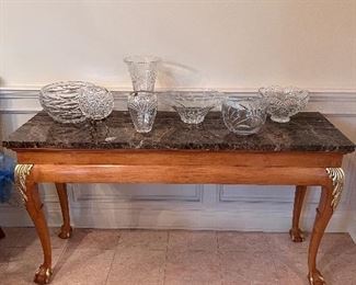 Marble Top Consol table