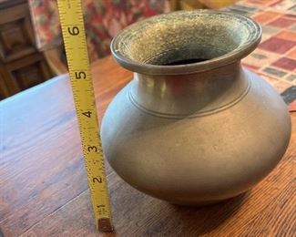 $30.00 Thick Heavy Bronze urn.  2-3 lbs.  
