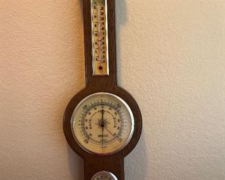 $15.00. Springfield Barometer. Hard Plastic wood grain case.   Clear acrylic lenses works great.    