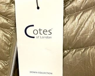 New Cotes of London Down  The St Ives Down Vest  $218 offered for $75 sold 