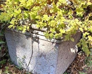 4 Large Square Concrete  Planters  22" Tall x 24 1/2 " wide  $145 EACH 