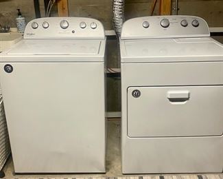 Whirl Pool Electric Washing Machine & Dryer about 5 yrs old. Washer had Agitator, all working    $200 each