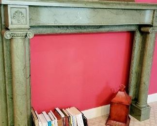 Fireplace,  mantel,  art