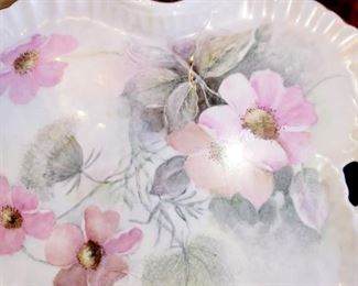 Vintage, hand painted platter