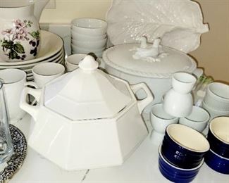 Soup Tureens, white dishware