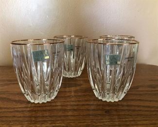 $10.00 Vintage Mikasa Golden Tiara Double Old Fashion Glasses Set of 4 $10.00 New with tag and stickers. 
