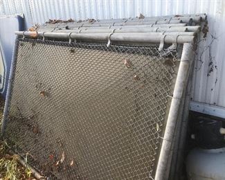 Galvanized fencing.  11 Panels - 6 have plexiglass inserts.  These are the gates from the Pontiac Silverdome Ticket Gates.  They are reinforced on the back with tension bars.  5 by 8 approximate measurement.   $250  for all or best offer