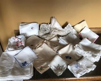$5.00 for lot of 95 pieces. Napkins. All are in good condition, no stains that I seen. I washed and ironed them to check them. 