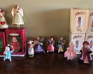 $5.00 for the Lot of 18 Doll Ornaments. Hallmark,Madame Alexander,Jan Hagar and misc. 