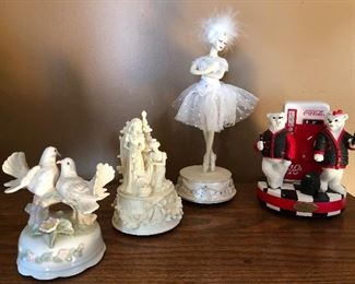 $3.00 for the Lot of Music Boxes. Love Story, 1995 Roman, Ballerina and Coca Cola