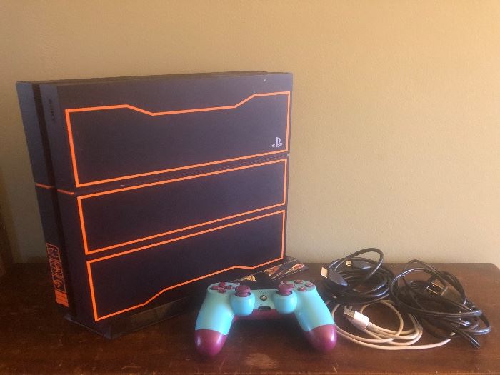$175. - Sony PlayStation 4 Black Ops 3 Edition (1TB) Comes with vertical stand for the Playstation. 1 Playstation 4 controller. HDMI Cable ,Power Cable . Charging cable for controller. 