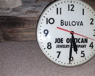 Goetz wood crate and Joe Optican Jewelry Co. clock. Thank you again for attending our sales, Randy and Donna Klein and The Pen and Pencil Team