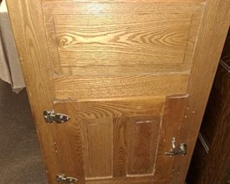 Over 30 pcs. of antique and modern furniture!! Antique oak ice box, great for liquor cabinet