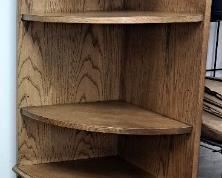 Pair corner shelves 