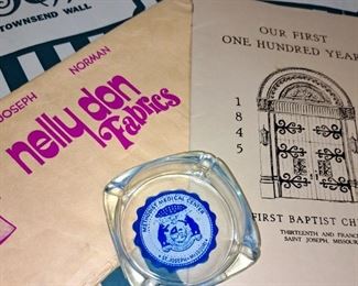 St. Joseph items "Nelly Don", "Townsend and Wall", "First Baptist Church", "Methodist Medical Center"