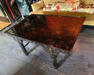 Chinoiserie painted coffee table