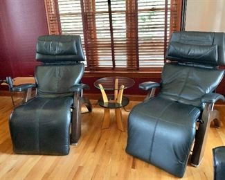 Pair of Human Touch Zero Gravity Omni-Motion Power Perfect Chairs - PC610