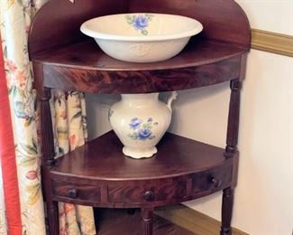 ANTQUE CORNER WASH STAND