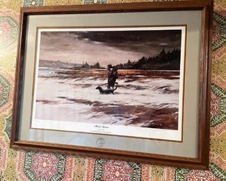 MARSH HUNTERS BY JOHN SWAN DUCKS UNLIMITED 1987 ARTIST OF THE YEAR