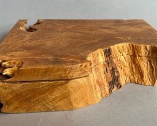 Michael Elkan, American (1942 - 2014) Birdseye Maple Burlwood Box