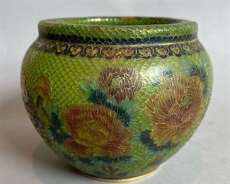 Vintage Chinese Cloisonné Plique a Jour Vase