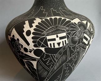 Vintage Native American Hopi Pottery Jar, Signed Dalawepi Ergil Vallo