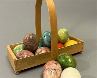 Vintage Decorative Marble Eggs