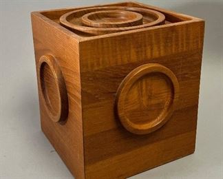 Mid Century Modern Jens Quistgaard for Dansk Teak Ice Bucket