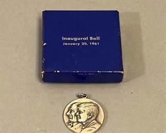 Vintage Kennedy-Johnson Inaugural Pendant 
