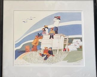 Rie Munoz Pencil Signed and Dayed 1994 Limited Edition Print