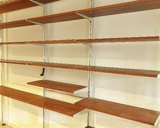 George Nelson for Herman Miller Wall Unit in Walnut with Adjustable Shelves 