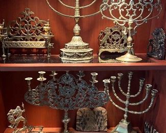 Large Selection of Menorahs, only a small sample pictured 