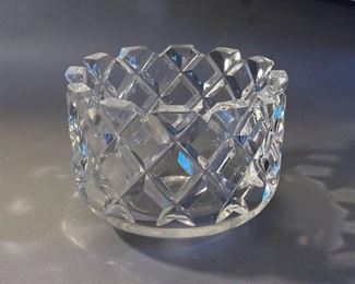 Orrefors Crystal Glass Bowl “Sofiero” Design by Gunnar Cyrén 