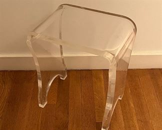 Lucite Stool/Table