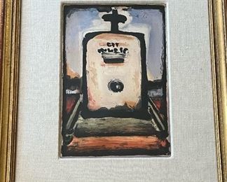 “Le Tombeau de Baudelaire” Aquatint by Georges Rouault