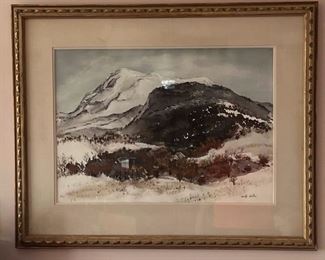 Adolf Arthur Dehn (American 1895-1968) Watercolor Landscape 