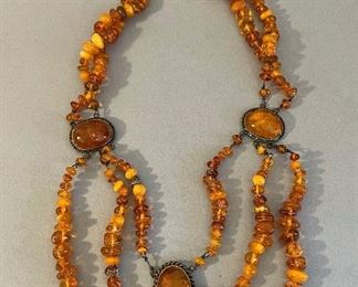Vintage Baltic Amber Necklace 