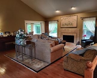 Living room group & piano