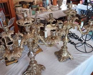 candelabra pair