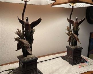 pair Duck lamps