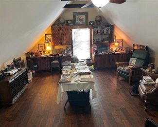 This room upstairs has all kinds of treasures to be found